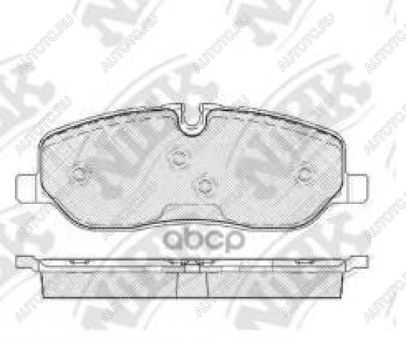 4 899 р. Колодки тормозные передние (4шт.) NIBK  Land Rover Discovery ( 3 L319,  4 L319,  5 L462) - Range Rover  3 L322