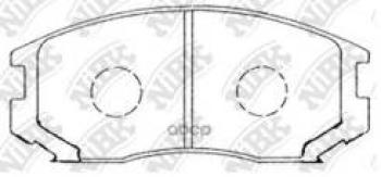 Колодки тормозные передние (4шт.) NIBK  Mitsubishi Colt (CA0 хэтчбэк 3 дв.,  CJ0 хэтчбэк 3 дв.,  Z20, Z30 хэтчбэк 3 дв.), Lancer (7,  8,  9,  10)