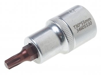 194 р. Бита-головка 12 TORX T30х55мм Premium ROCKFORCE (rf-34605530pr). Увеличить фотографию 1