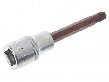 259 р. Бита-головка 12 TORX T45х100мм с отверстием Premium ROCKFORCE (rf-34710045pr). Увеличить фотографию 2