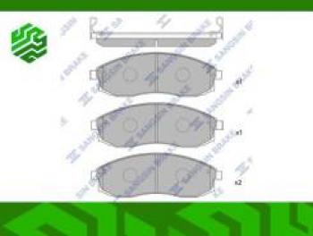 1 449 р. Колодки тормозные передние (4шт.) SANGSIN Nissan Teana 1 J31 рестайлинг (2005-2008). Увеличить фотографию 1
