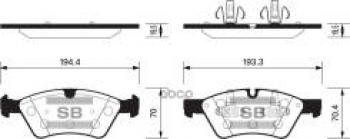 4 649 р. Колодки тормозные передние (4шт.) SANGSIN  Mercedes-Benz E-Class  W211 - R-Class  W251/V251. Увеличить фотографию 1