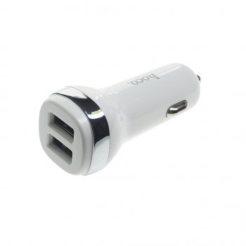 499 р. Устройство зарядное в прикуриватель 2USB 12V HOCO HOCO z40 white (z40 white). Увеличить фотографию 1