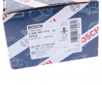 2 389 р. Колодки тормозные задние барабанные 4шт. BOSCH  Chevrolet Aveo ( T200,  T250,  T300) (2002-2015) хэтчбек 5 дв, седан, седан рестайлинг, хэтчбек 5 дв рестайлинг, седан, хэтчбек. Увеличить фотографию 4