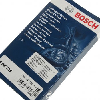 519 р. Ремень приводной поликлиновой 4PK735 BOSCH BOSCH 1987947890 (1987947890). Увеличить фотографию 2