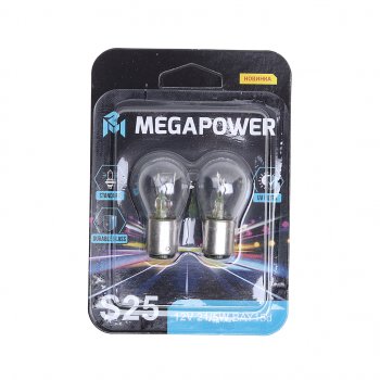 88 р. Лампа 12V P215W BAY15d блистер (2шт.) Standart MEGAPOWER (370-33-051). Увеличить фотографию 1