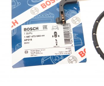 1 239 р. Датчик износа тормозных колодок BMW 7 (E65,E66) задний BOSCH (1987473044). Увеличить фотографию 2