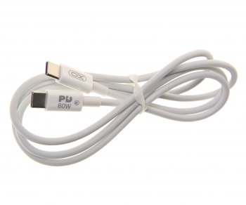 246 р. Кабель USB Type C-USB Type C 1м белый XO (nb-q190a white). Увеличить фотографию 1