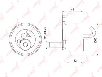 4 299 р. Ролик ГРМ TOYOTA Camry,Avensis,Rav 4,Carina (1.8/2.0) натяжителя LYNX LYNX pb1325 (pb1325). Увеличить фотографию 1