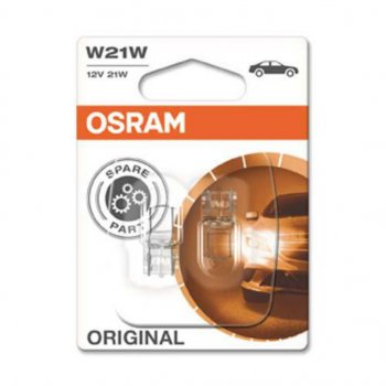 579 р. Лампа 12V W21W W3x16d блистер (2шт.) OSRAM (7505-02b). Увеличить фотографию 1