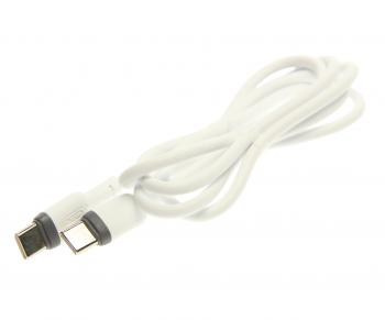 299 р. Кабель USB Type C-USB Type C 1м XO (nb208b white). Увеличить фотографию 1