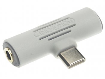 277 р. Переходник USB Type C на jack 3.5 + зарядка белый BOROFONE (bv8 white). Увеличить фотографию 2