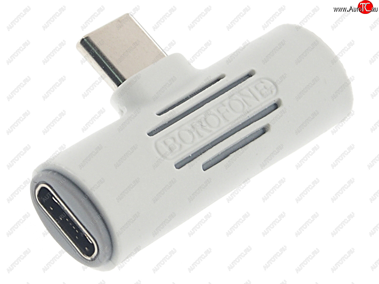 277 р. Переходник USB Type C на jack 3.5 + зарядка белый BOROFONE (bv8 white)