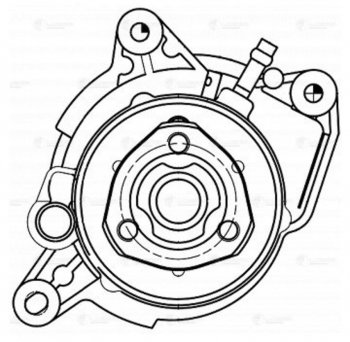 7 999 р. Насос водяной VW Golf (09-14) AUDI A3 (09-13) SKODA Rapid (13-),Yeti (10-) SEAT Ibiza (12-) LUZAR (lwp1833). Увеличить фотографию 4