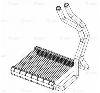 5 849 р. Радиатор отопителя HYUNDAI Elantra (07-),i30 (07-) LUZAR (lrh08h1). Увеличить фотографию 2