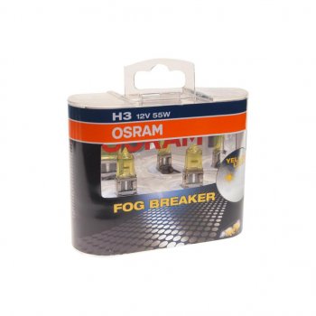 2 099 р. Лампа 12V H3 55W PK22s бокс (2шт.) Fog Breaker OSRAM (62151fbr-hcb). Увеличить фотографию 1