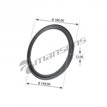 419 р. Сальник SAF ступицы (142.15x175.5x11.4) MANSONS (600.104). Увеличить фотографию 5