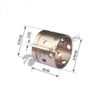 299 р. Втулка SAF вала тормозного (46x50x40) MANSONS (600.052). Увеличить фотографию 1