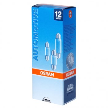 78 р. Лампа 12V C10W SV8.5-8 36мм OSRAM (6461). Увеличить фотографию 1