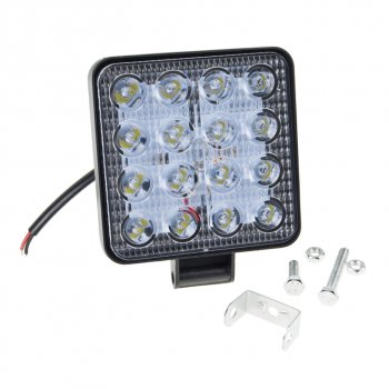 359 р. Фара рабочего света 105х105мм 10-30V 48LED MISTAR (mis-48w). Увеличить фотографию 2