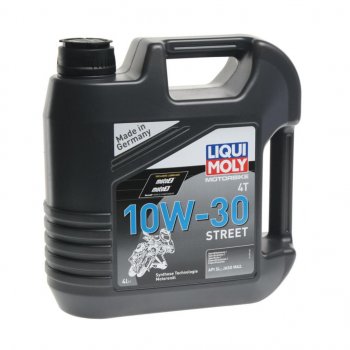 6 549 р. Масло моторное для 4-х тактных двигателей MOTORBIKE 4T STREET 10W30 синт.4л LIQUI MOLY LIQUI MOLY 1688 (1688). Увеличить фотографию 1