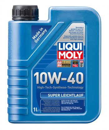 1 399 р. Масло моторное SUPER LEICHTLAUF 10W40 псинт.1л LIQUI MOLY (9503). Увеличить фотографию 1