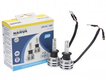 3 999 р. Лампа светодиодная 12V24V H3 19W PК22s 6500K бокс (2шт.) Range Perfomance LED NARVA (180583000). Увеличить фотографию 1