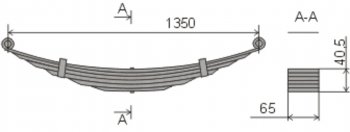 7 999 р. Рессора ГАЗ-24,3102,31029,3110 задняя (6 листов) L=1397мм ЧМЗ (24-02-2912012-01). Увеличить фотографию 1