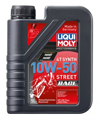 1 999 р. Масло моторное для 4-х тактных двигателей RACING SYNTH 4T 10W50 синт.1л LIQUI MOLY (1502). Увеличить фотографию 1