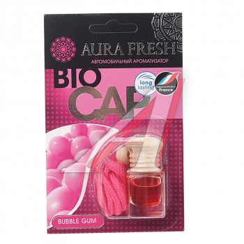 183 р. Ароматизатор подвесной жидкостный (bubble Gum) 6мл Bio Cap AURA FRESH (23003). Увеличить фотографию 1