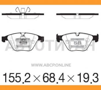 2 899 р. Колодки тормозные передние (4шт.) SANGSIN  BMW 3 серия ( E90,  E91,  E92,  E93) - X1  E84. Увеличить фотографию 1