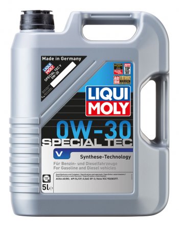 8 849 р. Масло моторное SPECIAL TEC VOLVO 0W30 синт.5л LIQUI MOLY (2853). Увеличить фотографию 1