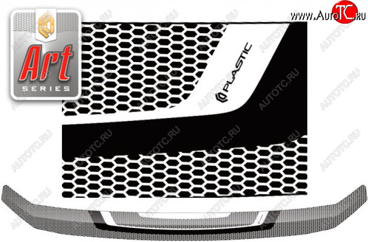 2 059 р. Дефлектор капота CA-Plastic  Mazda CX-8  KG2P KG5P (2017-2022) (Серия Art белая)