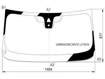 9 899 р. Стекло лобовое (Камера Датчик дождя Молдинг) BMW X2 17- (2480AGNCMVZ LFW/X). Увеличить фотографию 1