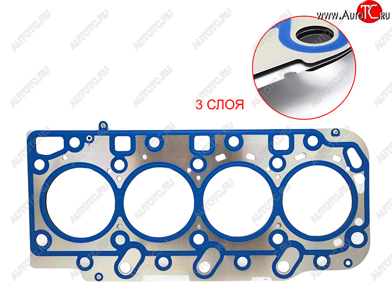 3 079 р. Прокладка ГБЦ V-2.5 D4CB (T-1.05) металл DYG  Hyundai Starex/Grand Starex/H1  TQ (2007-2022) дорестайлинг, рестайлинг, 2-ой рестайлинг