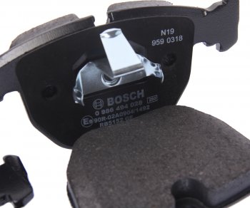 3 499 р. Колодки тормозные BMW 5 (E39),7 (E38),X5 (E53) передние (4шт.) BOSCH BOSCH 0986494028 (0986494028). Увеличить фотографию 2