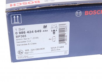 5 079 р. Колодки тормозные LAND ROVER Discovery (09-),Range Rover (09-) передние (4шт.) BOSCH BOSCH 0986494440 (0986494440). Увеличить фотографию 4