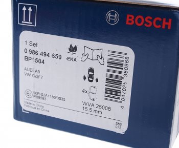 1 799 р. Колодки тормозные VW Golf 7 AUDI A3 (12-),TT (14-) задние (4шт.) BOSCH BOSCH 0986494659 (0986494659). Увеличить фотографию 3