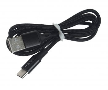 299 р. Кабель USB Type C 1м FAISON (hx14 alum black). Увеличить фотографию 1