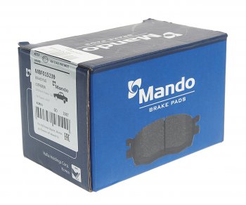 1 099 р. Колодки тормозные CITROEN C4 Picasso (06-) задние (4шт.) MANDO MANDO mbf015239 (mbf015239). Увеличить фотографию 2