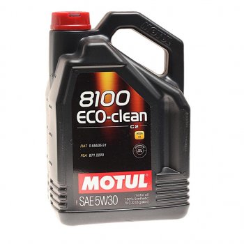 7 749 р. Масло моторное 8100 ECO-CLEAN C2 5W30 синт.5л MOTUL (101545). Увеличить фотографию 1