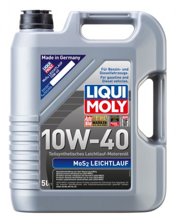 6 849 р. Масло моторное MoS2 LEICHTLAUF 10W40 псинт.5л LIQUI MOLY (2184). Увеличить фотографию 1