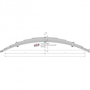 35 999 р. Рессора МАЗ-64222 передняя (7 листов) L=2100мм ЧМЗ (64222-2902012). Увеличить фотографию 1