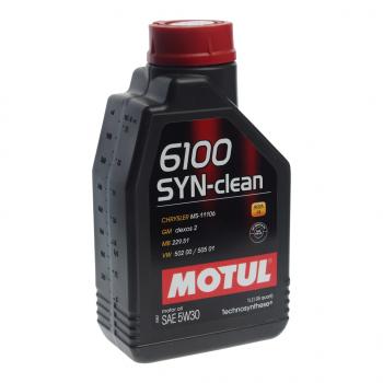 1 149 р. Масло моторное 6100 SYN-CLEAN 5W30 псинт.1л MOTUL (112133). Увеличить фотографию 1