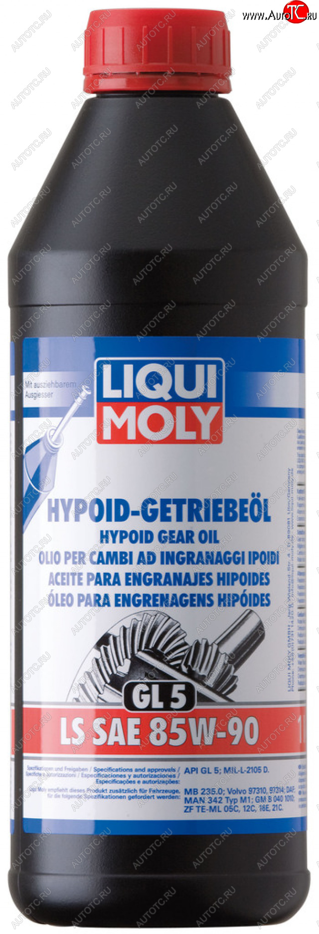 1 899 р. Масло трансмиссионное GETRIEBEOIL LS GL-5 85W90 1л LIQUI MOLY (1410)