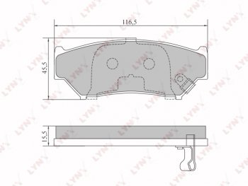 Колодки тормозные передние (4шт.) LYNX   Grand Vitara ( FTB03 3 двери,  3TD62, TL52 5 дверей), Vitara  ET