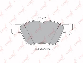 2 199 р. Колодки тормозные MERCEDES E (W210) передние (4шт.) LYNX (bd5320). Увеличить фотографию 1