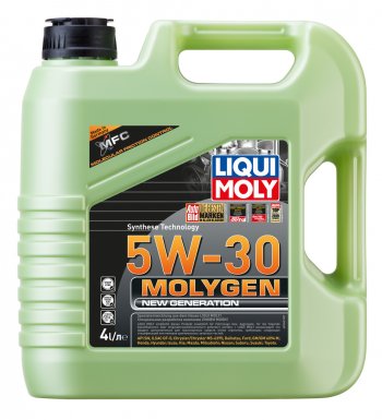 7 299 р. Масло моторное MOLYGEN NEW GENERATION 5W30 синт.4л LIQUI MOLY (9089). Увеличить фотографию 1