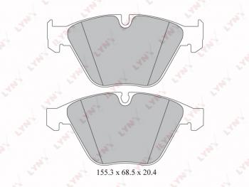 2 279 р. Колодки тормозные передние(4шт.) LYNX  BMW 5 серия ( E60,  E61) - 7 серия  E65,E66, E67, E68. Увеличить фотографию 2