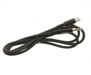 329 р. Переходник USB Type C на jack 3.5 HOCO (upa19 черный). Увеличить фотографию 1